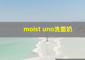 moist uno洗面奶